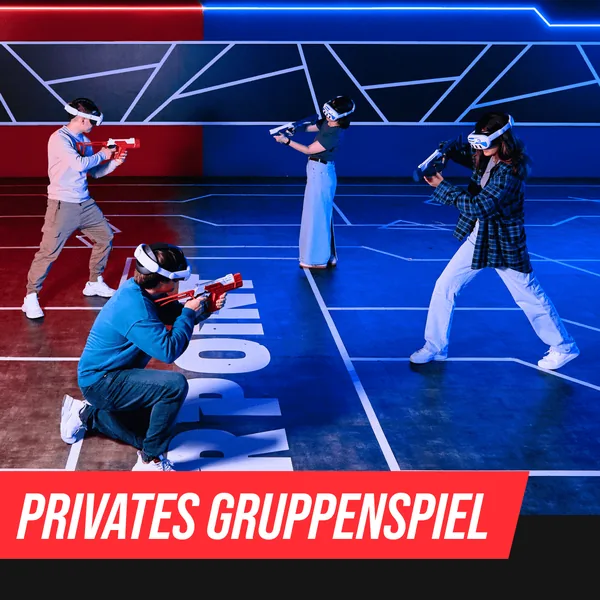 Privates Gruppenspiel in der VR-Arena Berlin-Tegel